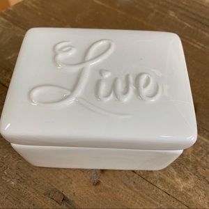 “Live” Porcelain Trinket Box